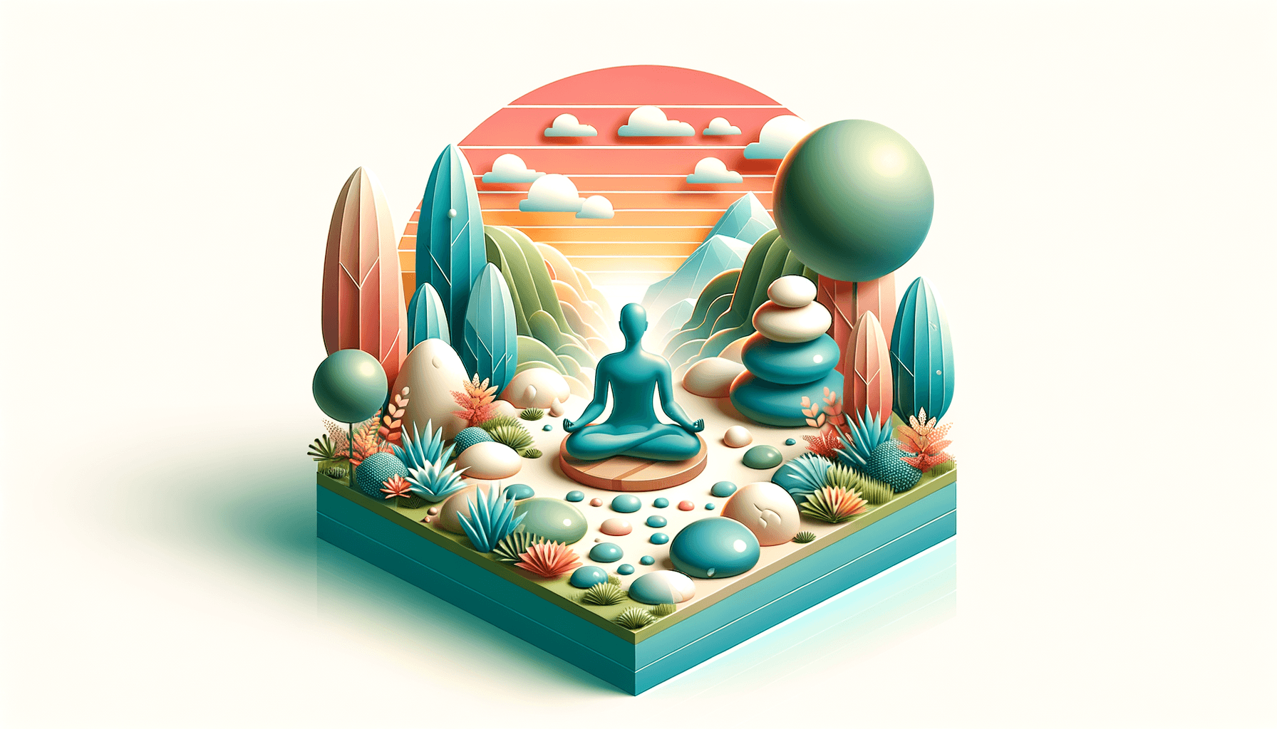 Illustration 3D isométrique d'un personnage dynamique en costume gérant plusieurs tâches avec énergie, entouré d'indicateurs de vitesse et symboles de productivité